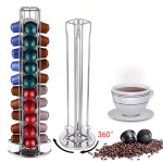 מעמד ל 40 קפסולות קפה מסתובב תואם קפסולות nespresso נספרסו