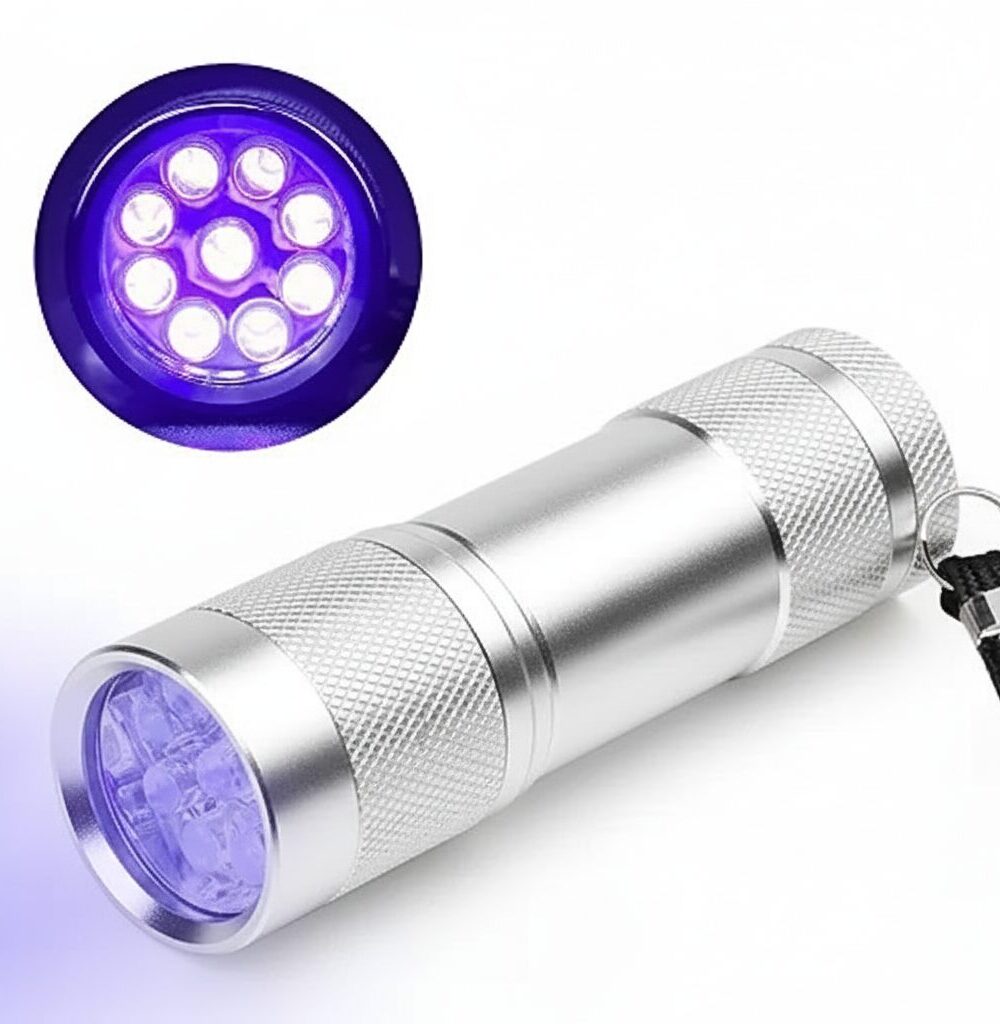 פנס UV עם 9 נוריות לד לאיתור שטרות מזויפים