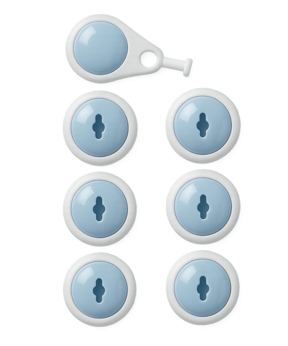 נועל שקעים חשמליים לילדים, מגן התחשמלות לשקעי חשמל בבית - סט 6 יחידות