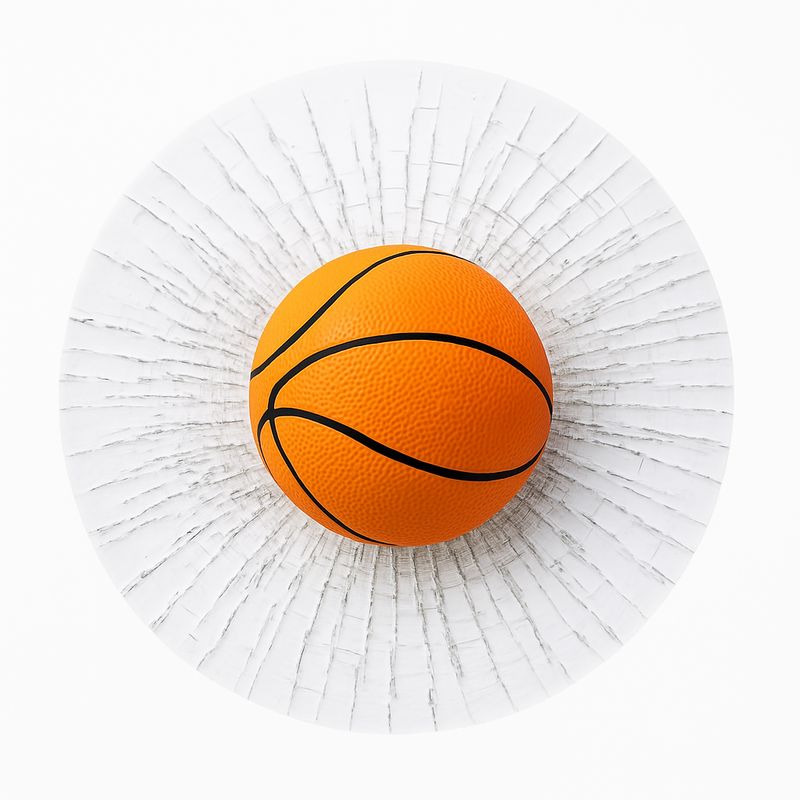 גימיק משגע! מדבקת כדור טניס לשמשת הרכב - כדורסל