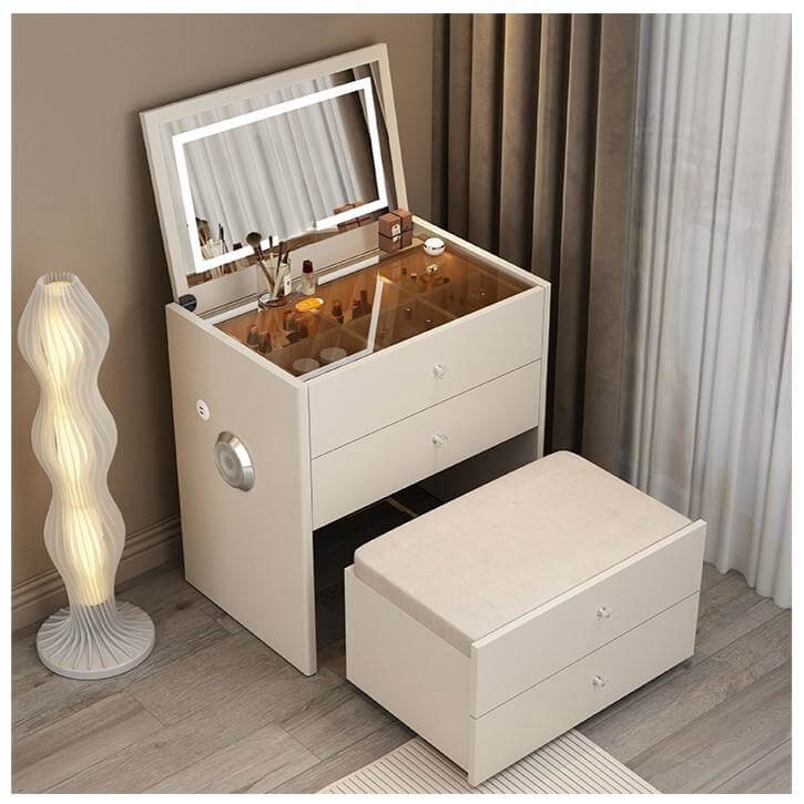 שידת איפור קומפקטית עם כסא מובנה דגם: TB-SMART