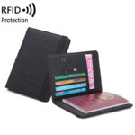 ארנק לדרכון מדמוי עור דק עם RFID: מינימליסטי, פרקטי ומלא בסטייל