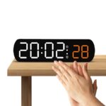 שעון מעורר LED מתקדם – שליטה קולית, טיימר, תצוגת טמפרטורה ועוד