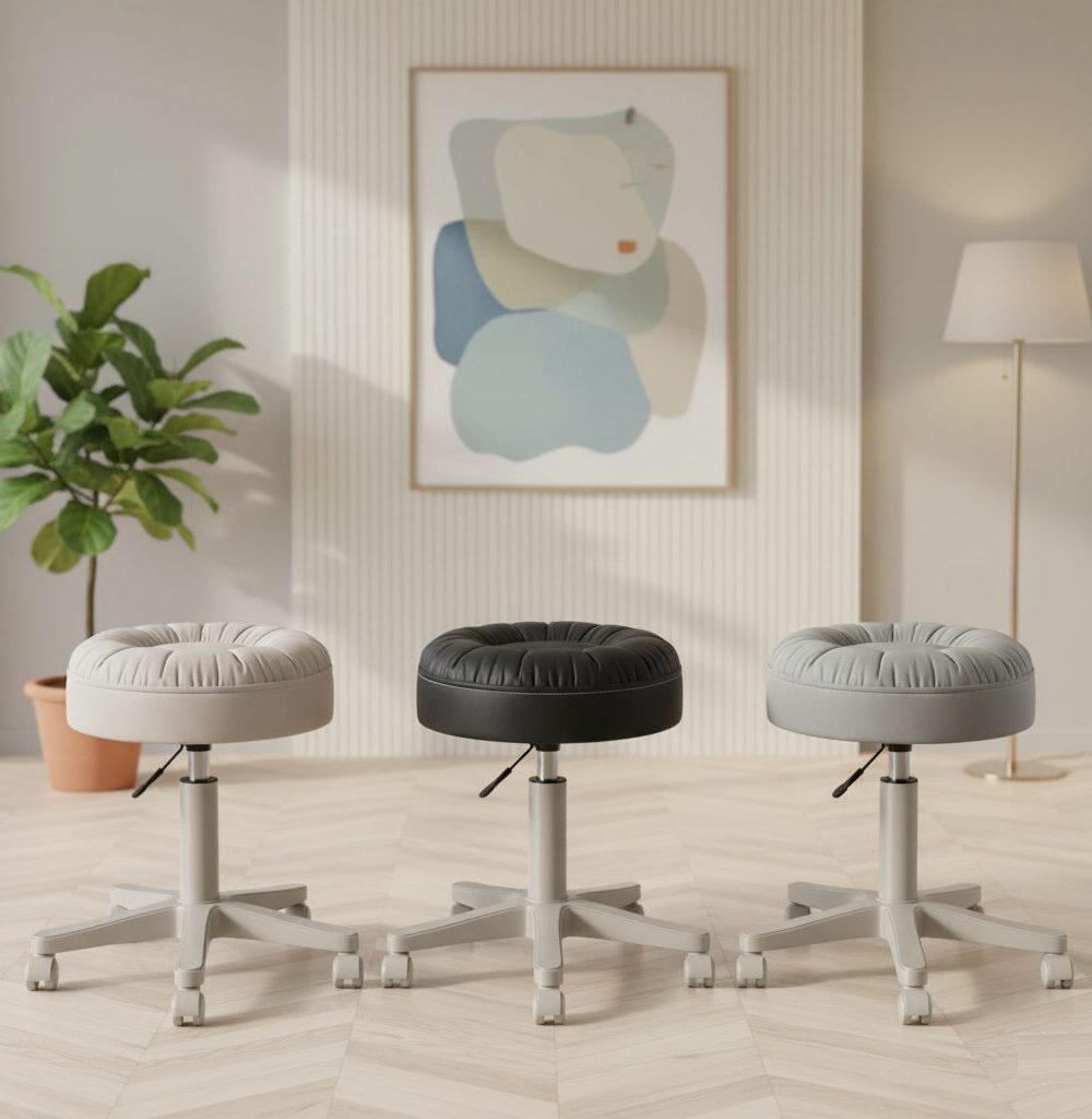 כיסא מסתובב עם גלגלים: נוח ומתכוונן למגוון שימושים