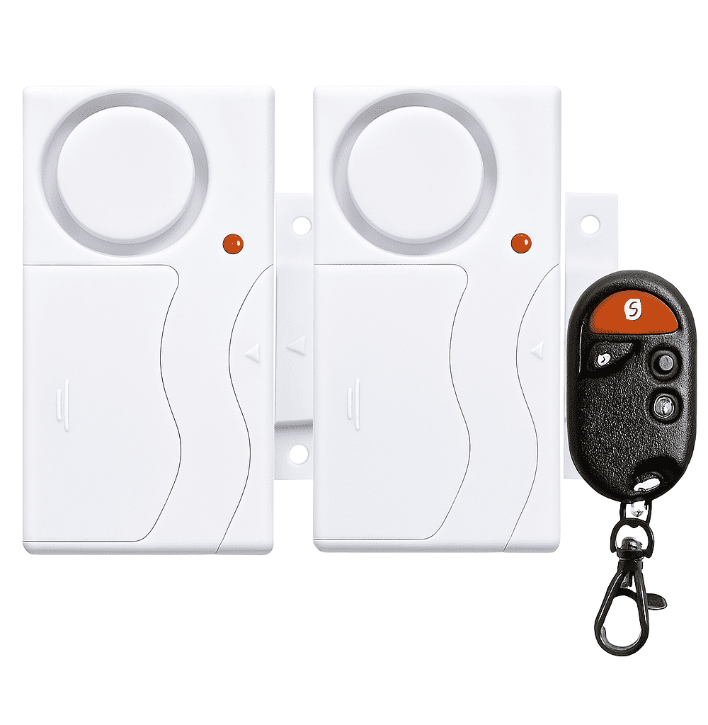 זוג אזעקות לדלת וחלון עם שלט רחוק - הגנה מקסימלית לבית ולעסק