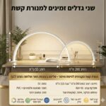 מנורת חצי ירח LED מקצועית למניקור וקוסמטיקה – תאורה ללא צללים (דגמי 39/55 ס"מ)
