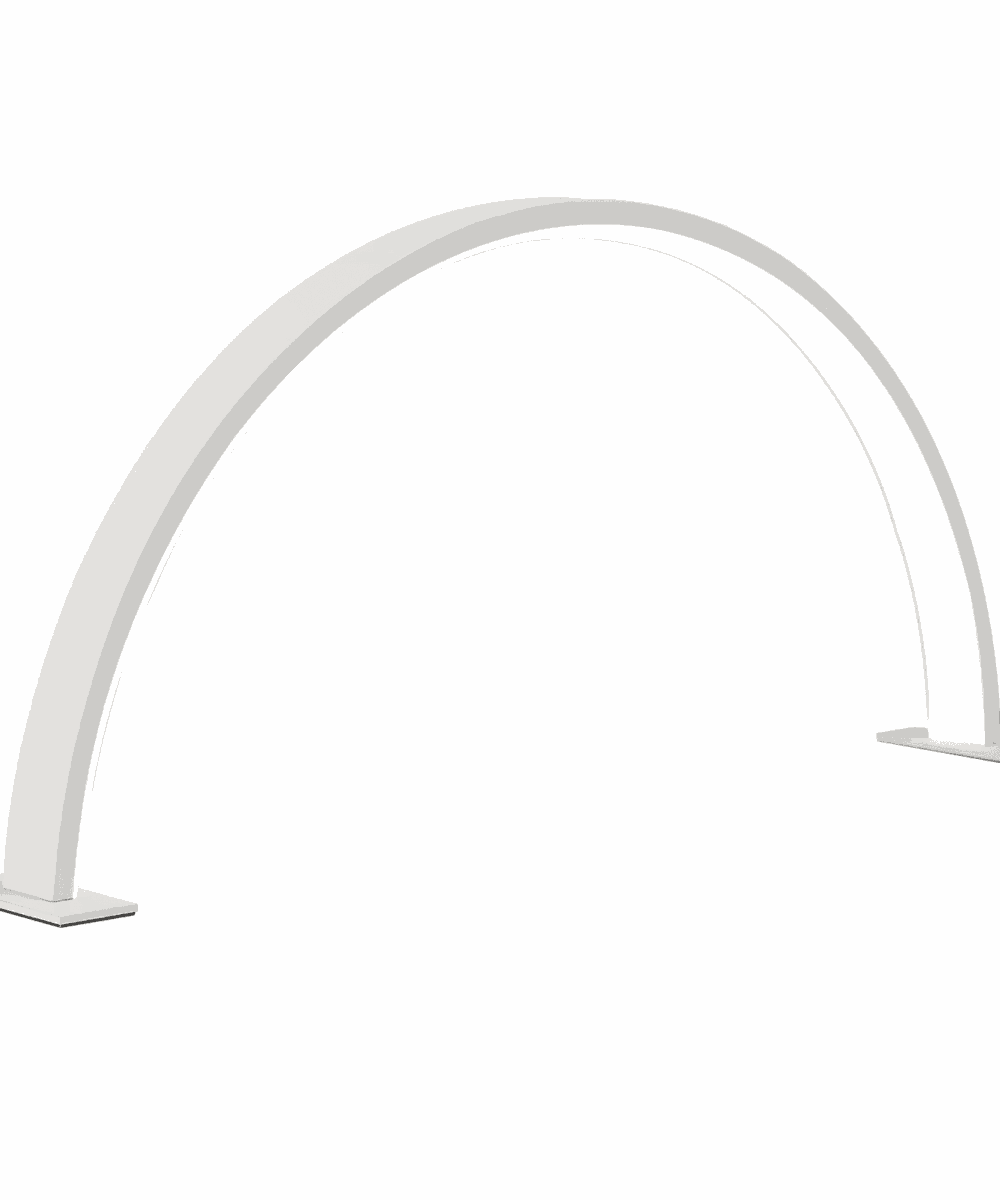 מנורת חצי ירח LED מקצועית למניקור וקוסמטיקה – תאורה ללא צללים (דגמי 39/55 ס"מ) - 39סמ