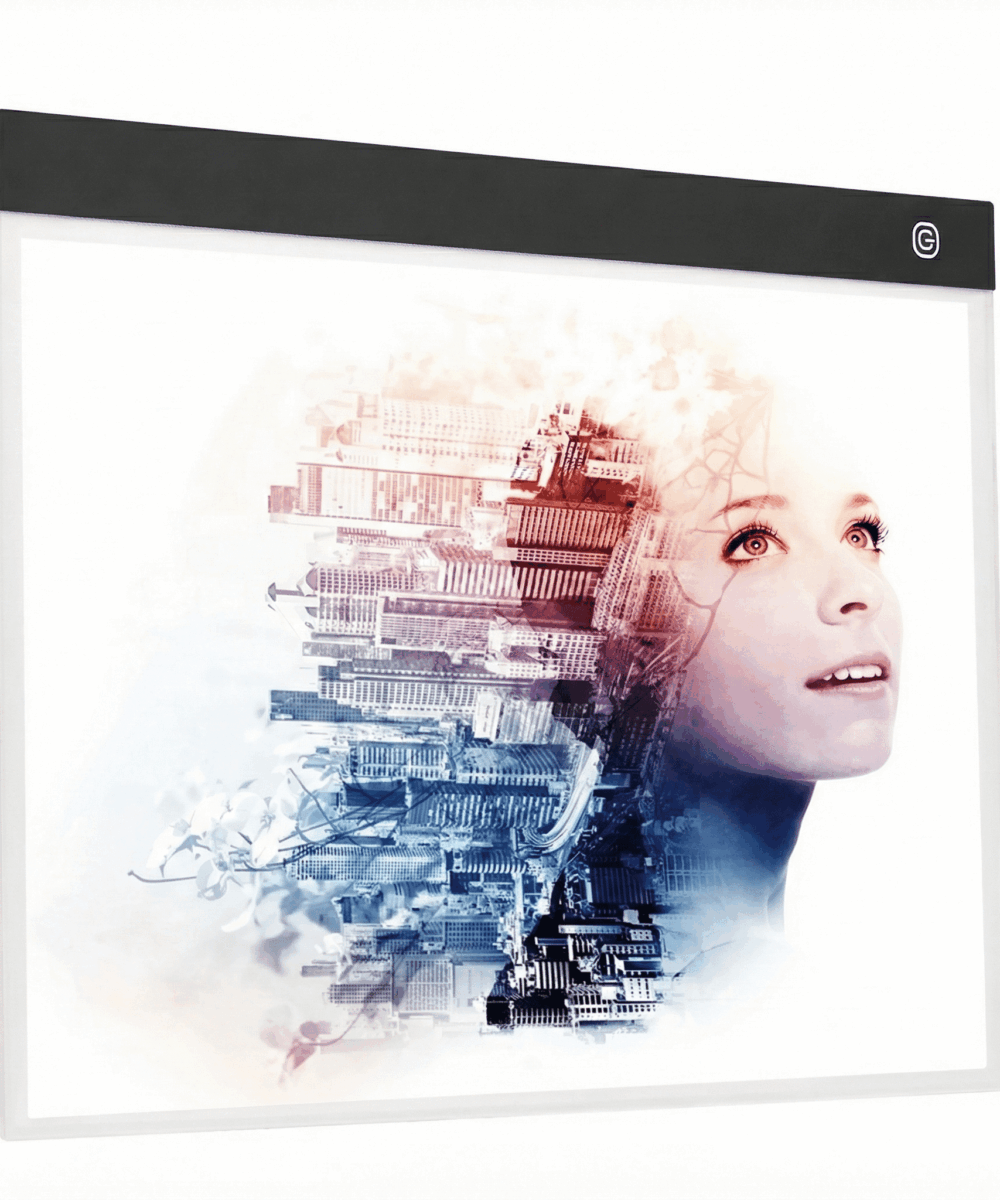 לוח אור LED מקצועי ענק (A2) – משטח תאורה דק לציור, העתקה, קעקועים ואדריכלות