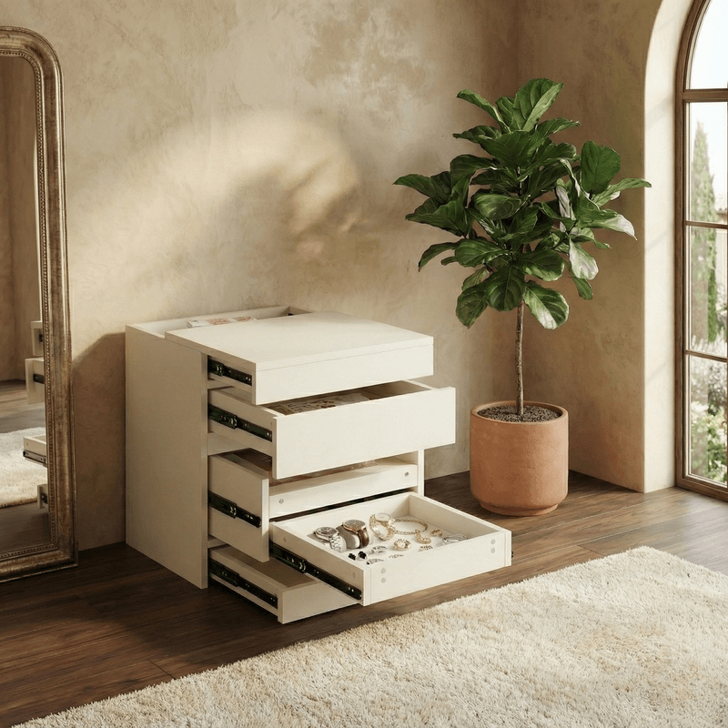 שידת לילה עם תאי מסתור ונעילה מגנטית –HIDE v1