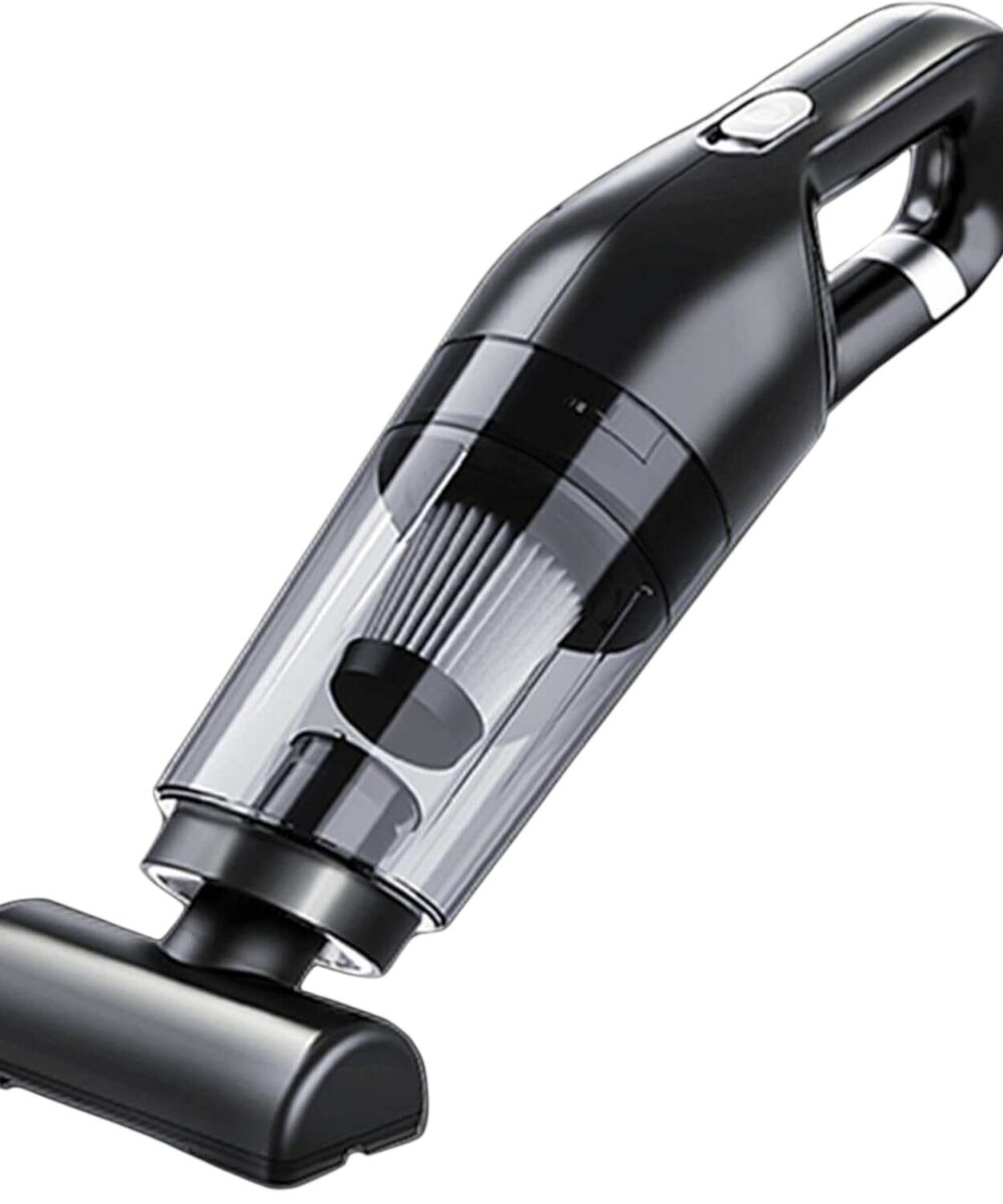 שואב אבק נטען לרכב 120W , עוצמת שאיבה כ-10,000Pa, טעינת USB - שחור