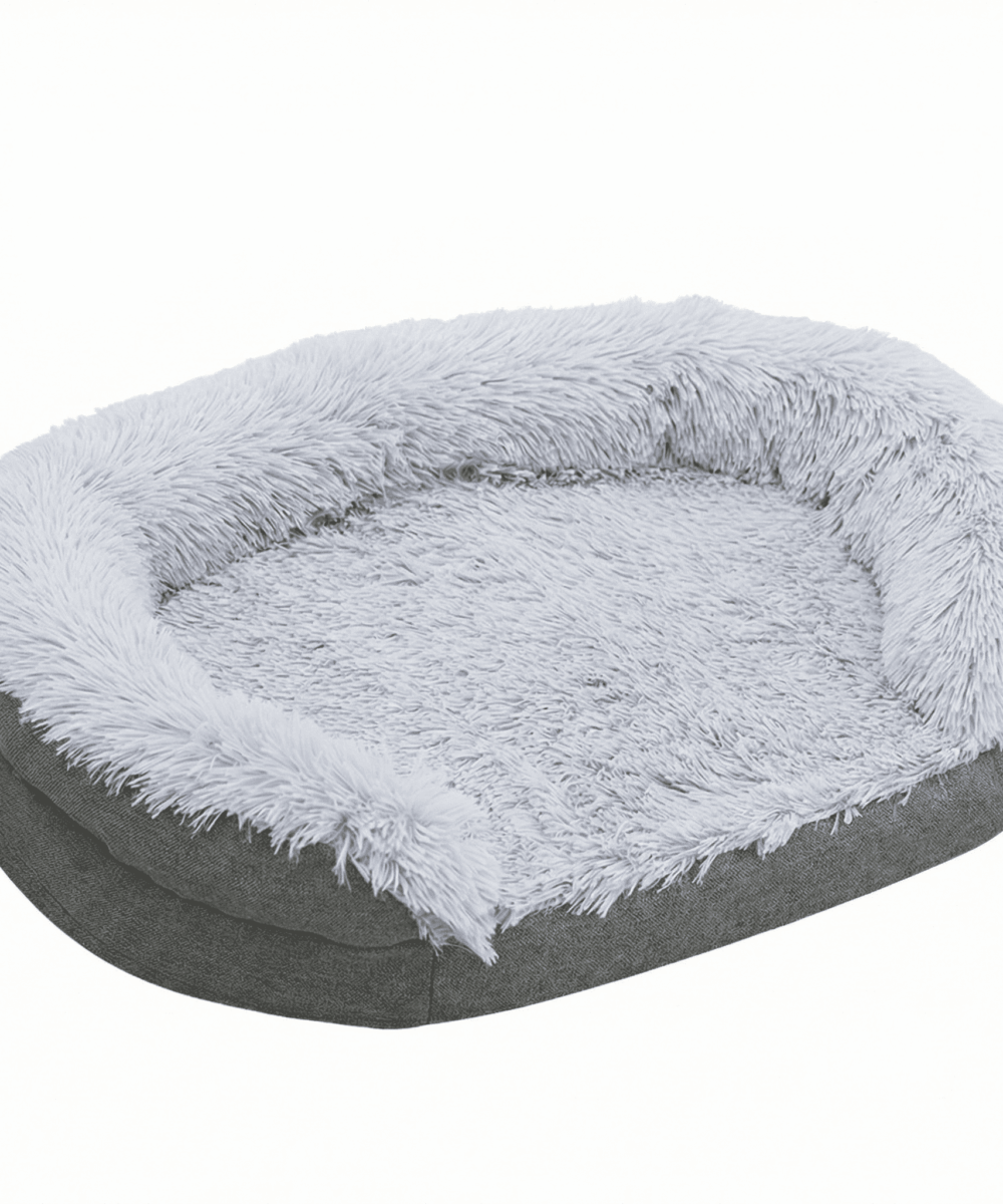 מיטה לכלב אורטופדית מספוג (עם כיסוי נשלף)