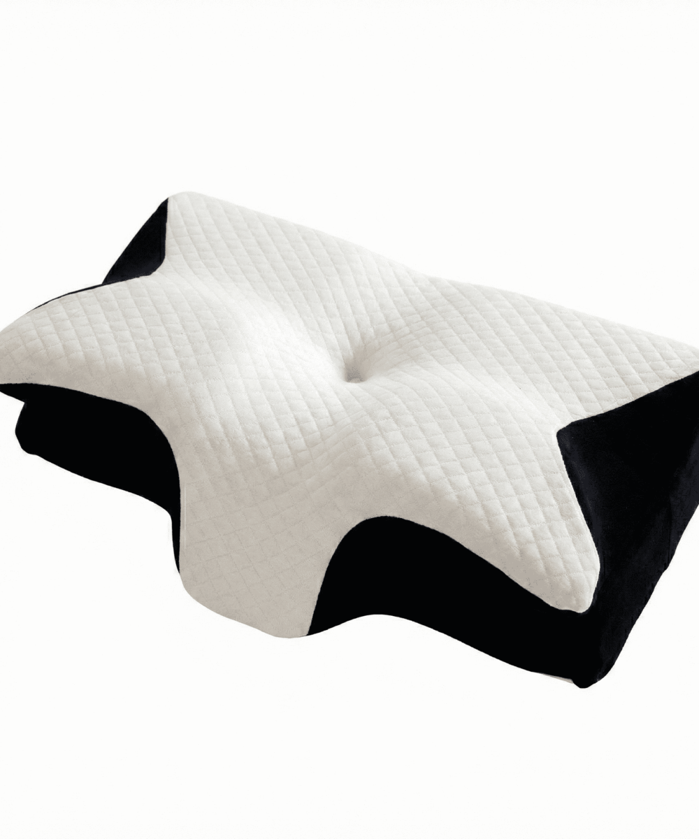 כרית פרפר לצוואר מזיכרון-קצף – תמיכה אורטופדית ונוחות מקסימלית