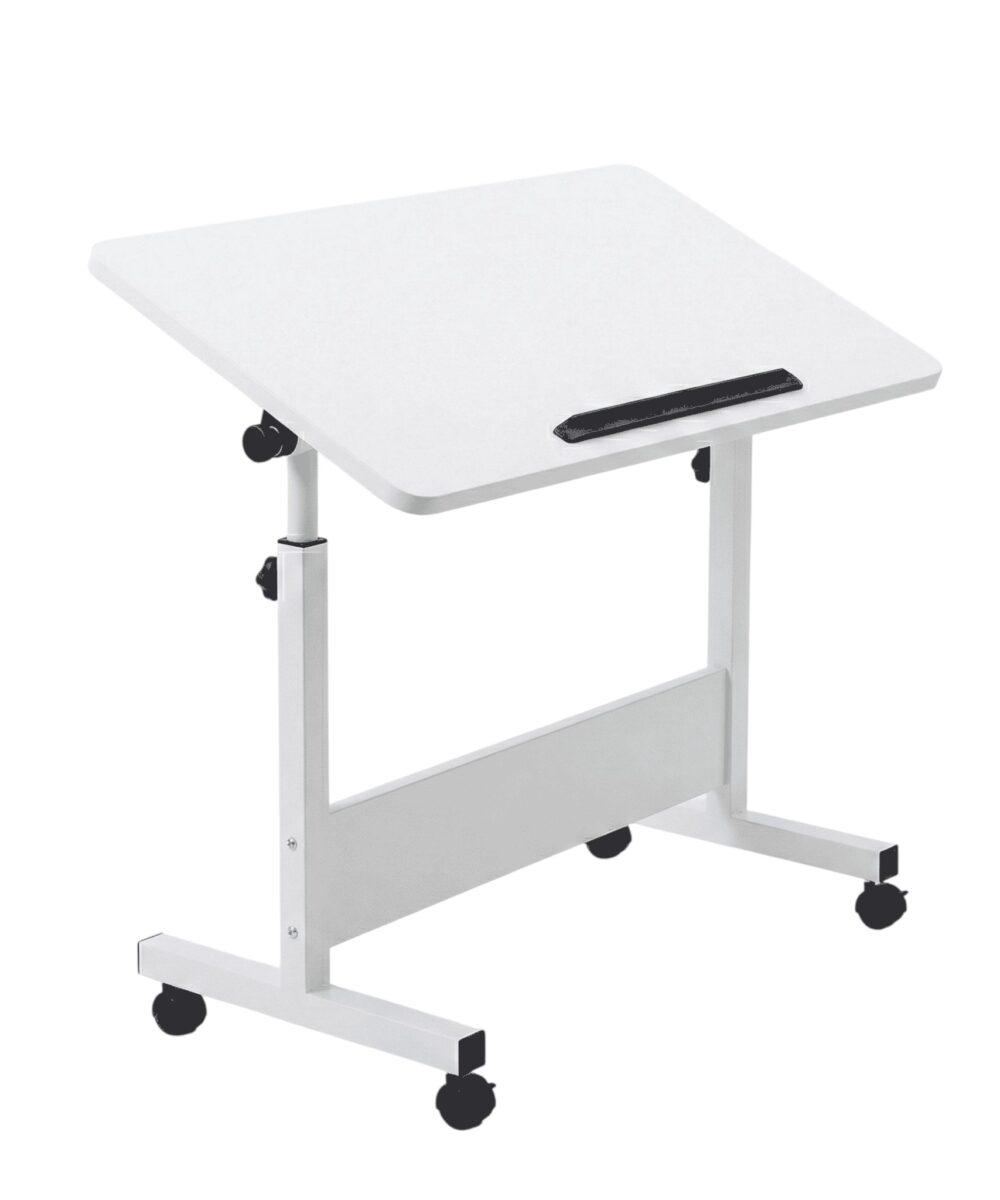 שולחן מחשב מתקפל עם גלגלים, מתכוונן גובה והטיה-SmartFold 60