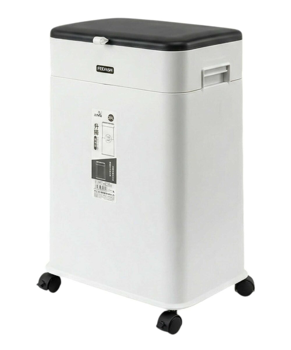 פח אשפה טלסקופי Up & Go – מתכוונן לגובה ונייד (45L)