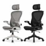כיסא משרדי ארגונומי FLOW 922 , ידיות מתקפלות וחיסכון במקום