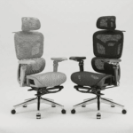 כסא משרדי ארגונומי PRIME 929 – משענות יד 6D, הדום רגליים ותמיכה אורטופדית מלאה