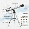 טלסקופ עם חצובה VEGA – נתונים טכניים 60/700 מ