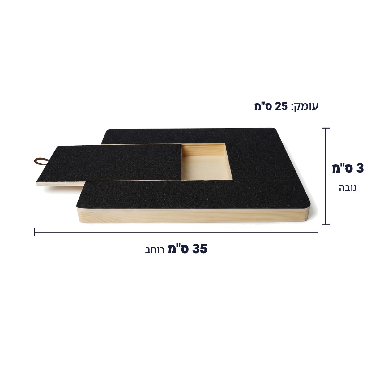 מידות לוח שיוף ציפורניים לכלב 35 על 25 על 3 ס"מ