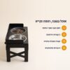 יתרונות מתקן האכלה מוגבה TOBI – דופן הגנה, 2 קערות נירוסטה, קערת האכלה איטית, 4 גבהים