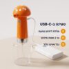 טעינת מקציף השמפו לכלבים ב-USB-C