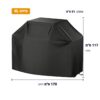מידות כיסוי לגריל גז מידה XL – 170×61×117 ס