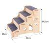 מידות מדרגות לכלבים BONI מעץ 45×30×39.5 ס
